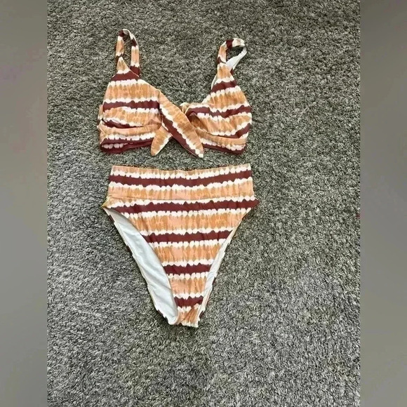 Aerie High Cut Cheeky 2pc Bikini Set - Picture 1 of 3